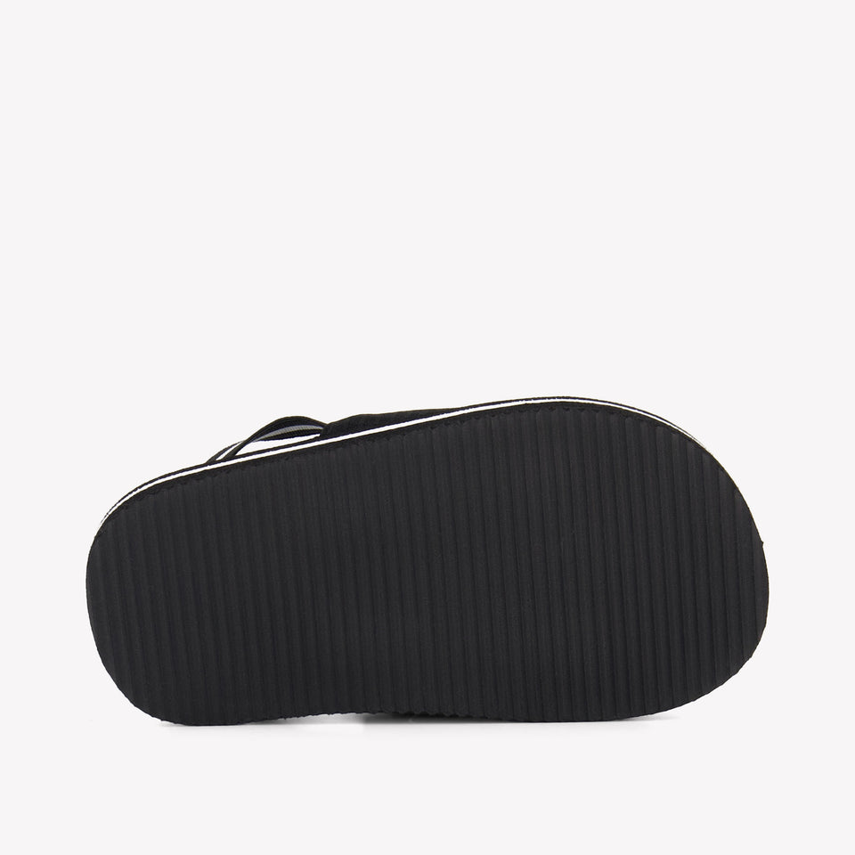 Boss Jongens Slippers In Zwart