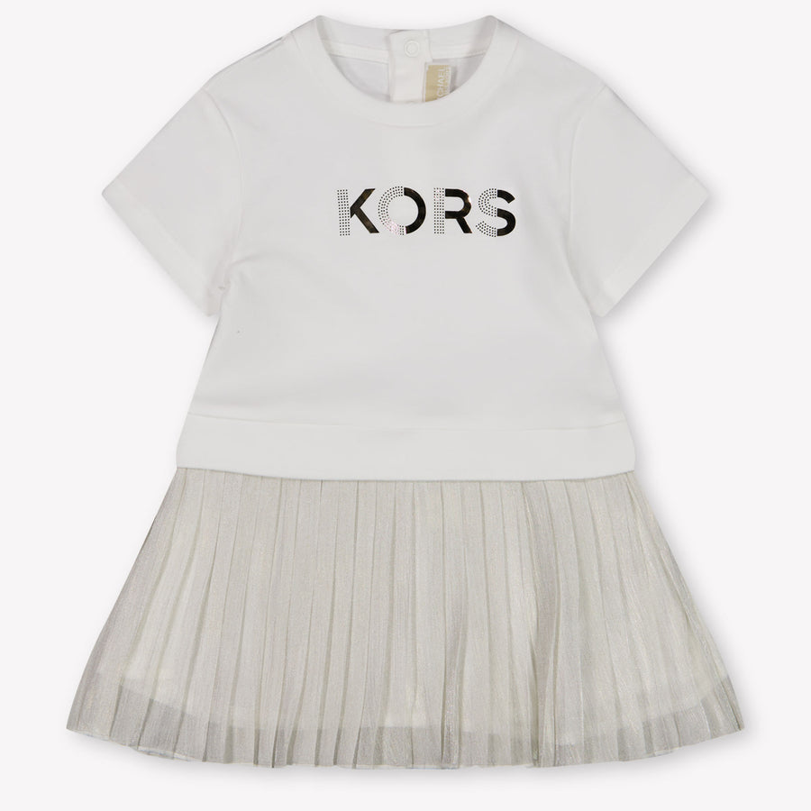 Michael Kors Baby Meisjes Jurk In Wit