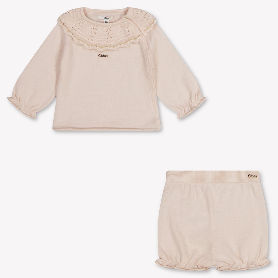 Chloe Baby Girls Set in Light Pink