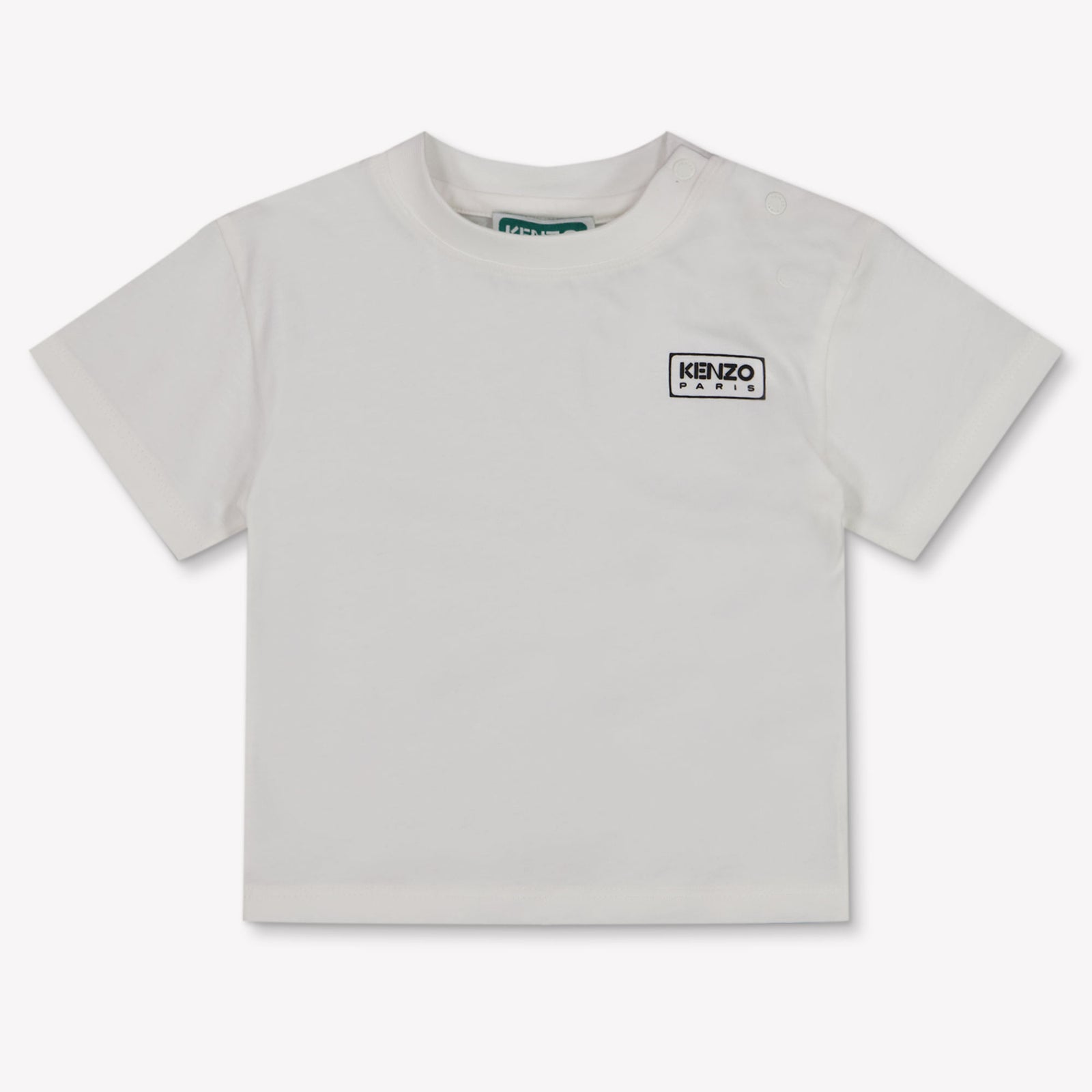 Kenzo Kids Baby Jongens T-Shirt In Off White