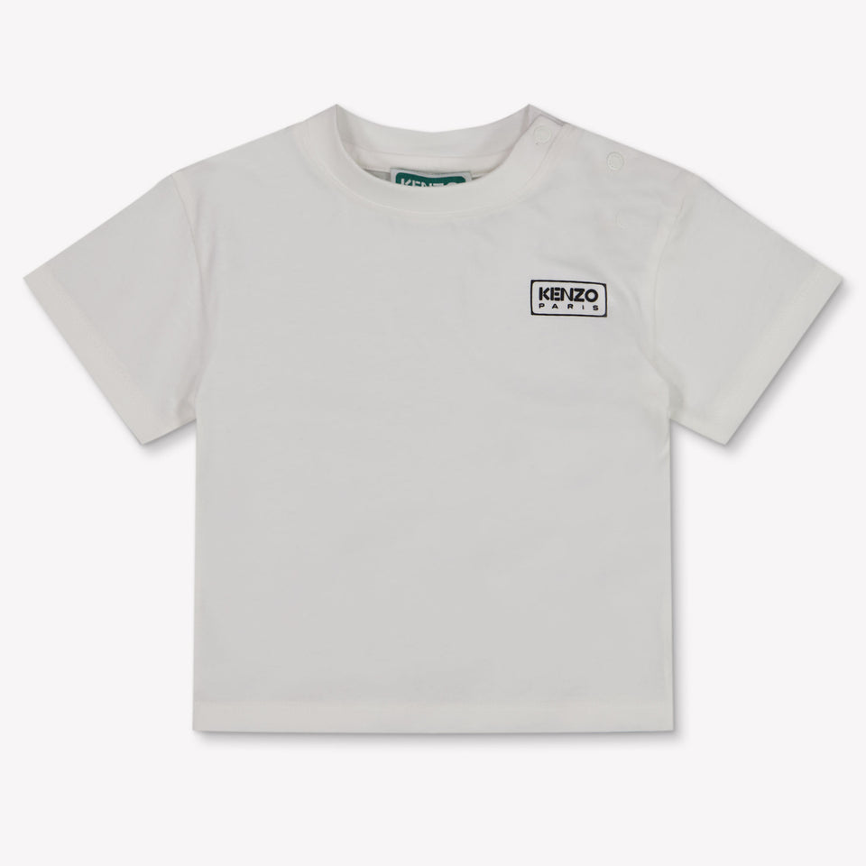 Kenzo Kids Baby Boys T-Shirt In OffWhite