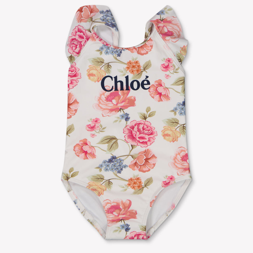 Chloe Baby Girls Swimwear In White