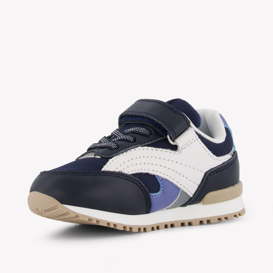 Boss Boys Sneakers In Navy