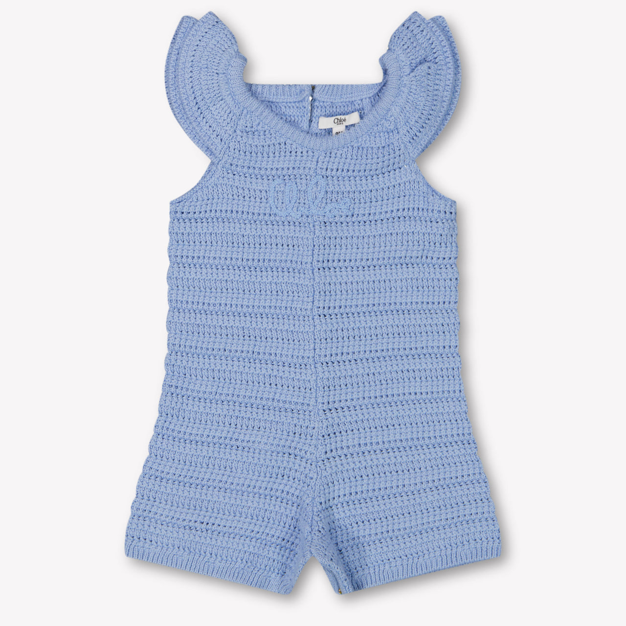 Chloe Baby Girls Jumpsuit In Light Blue