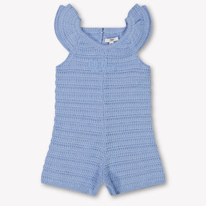 Chloe Baby Girls Jumpsuit In Light Blue