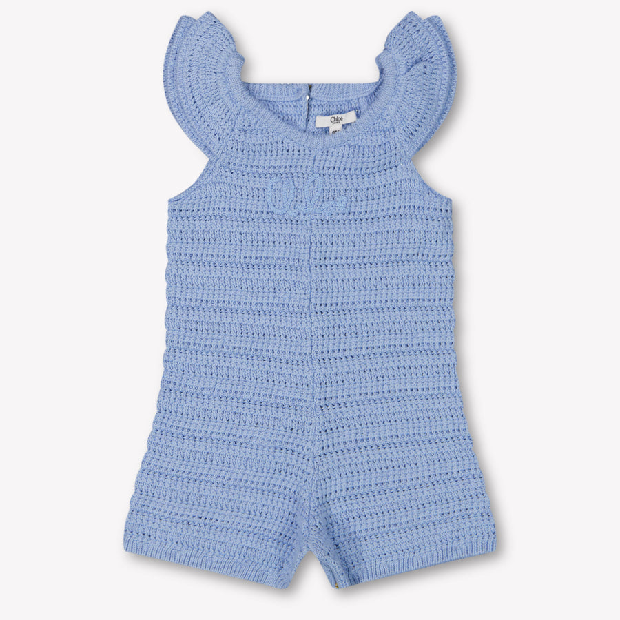Chloe Baby Girls Jumpsuit In Light Blue