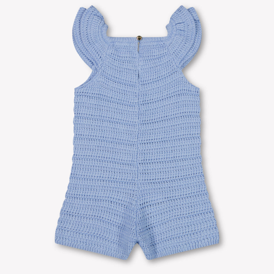 Chloe Baby Girls Jumpsuit In Light Blue
