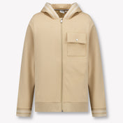 Boss Kids Boys Cardigan In Beige