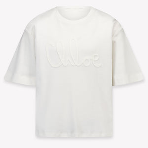 Chloe Kinder Meisjes T-Shirt In Wit