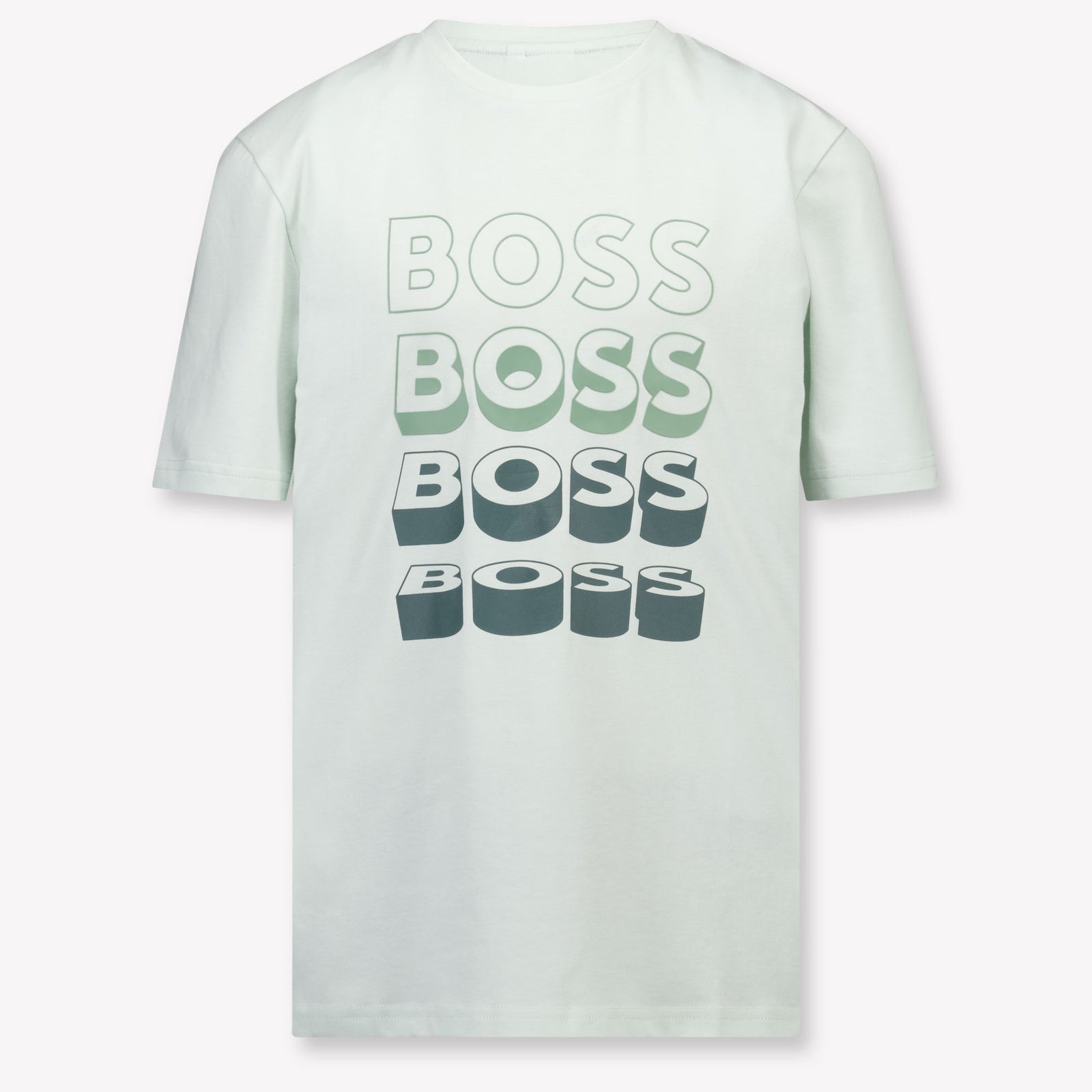 Boss Kids Boys T-Shirt In Mint