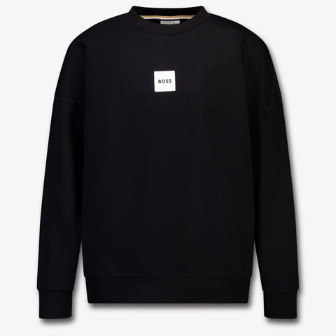 Boss Kids Boys Sweater In Black