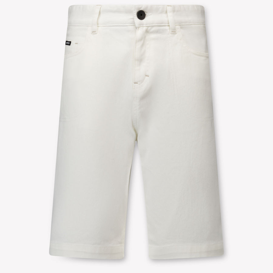 Boss Kinder Jongens Shorts In Wit