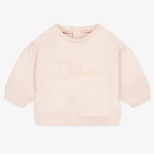 Chloe Baby Girls Sweater In Light Pink
