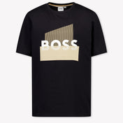 Boss Kids Boys T-Shirt In Black