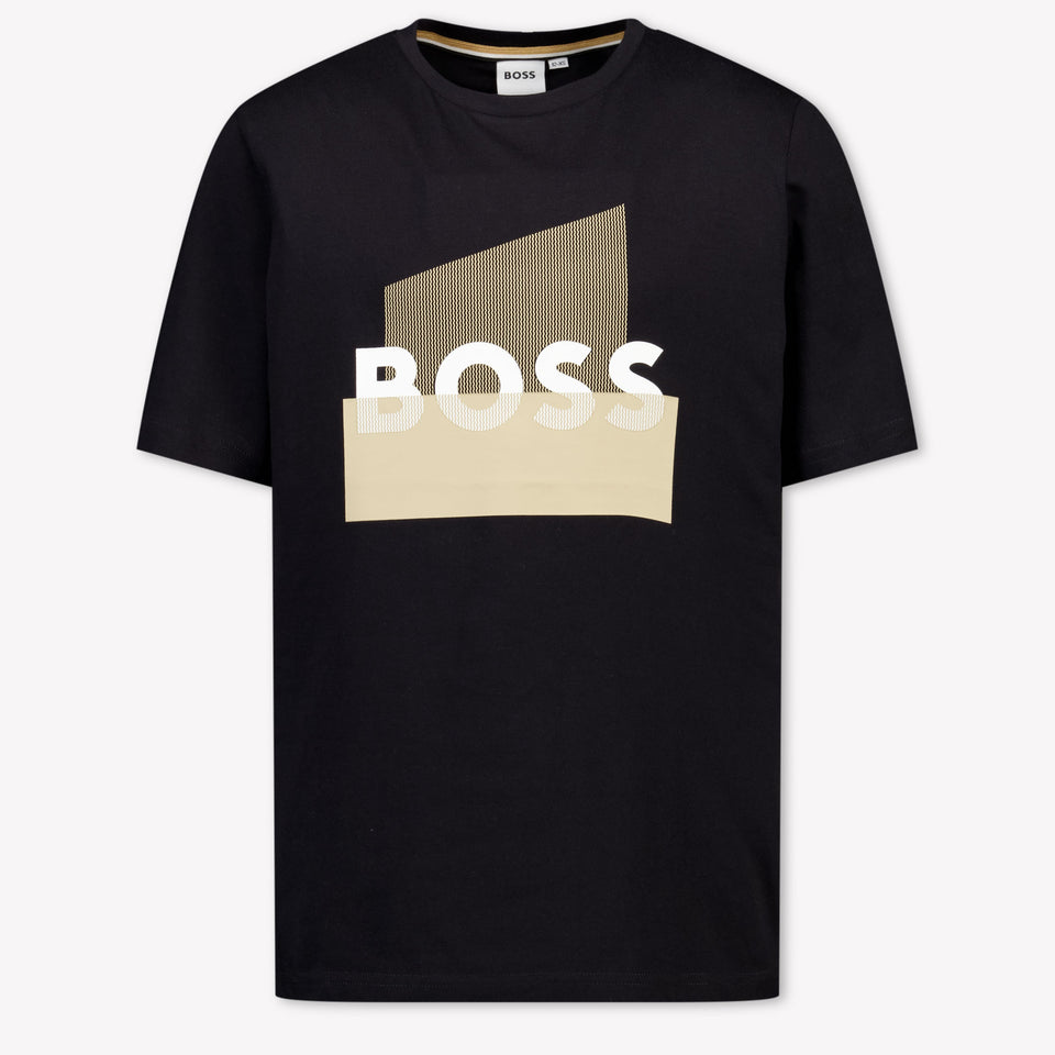 Boss Kids Boys T-Shirt In Black