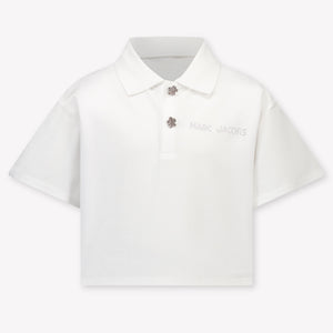 Marc Jacobs Kids Girls Polo In White