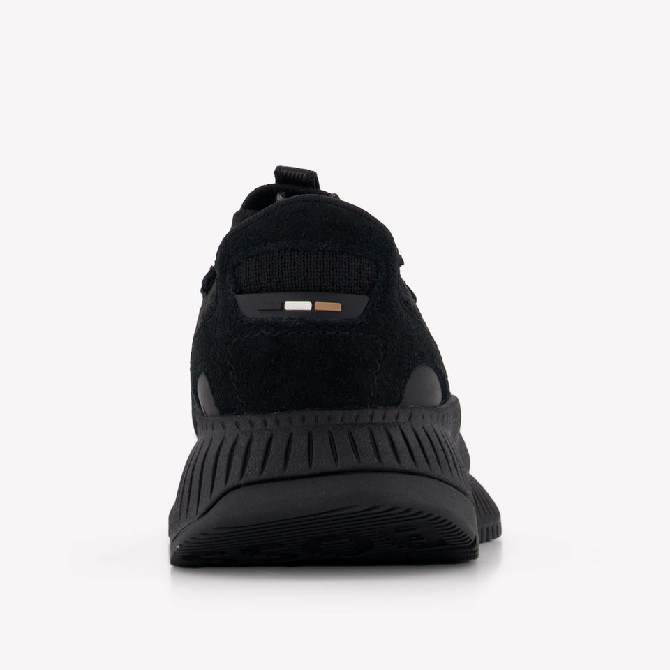 Boss Jongens Sneakers In Zwart