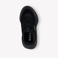 Boss Boys Sneakers In Black