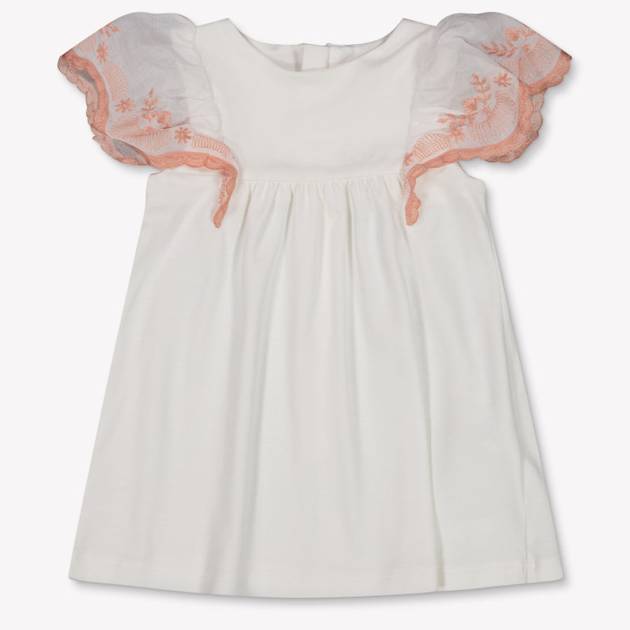 Chloe Baby Girls Dress in White