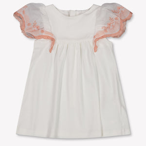 Chloe Baby Girls Dress In White