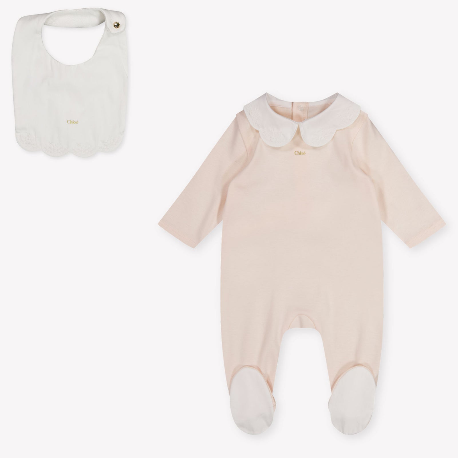 Chloe Baby Girls Playsuit In Light Pink