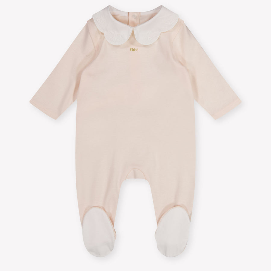Chloe Baby Girls Playsuit In Light Pink