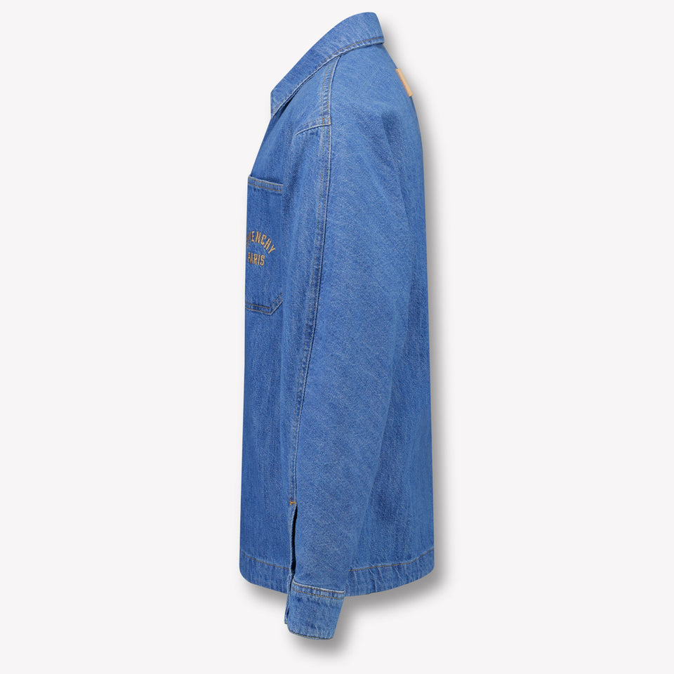 Givenchy Kids Boys Blouse In Blue