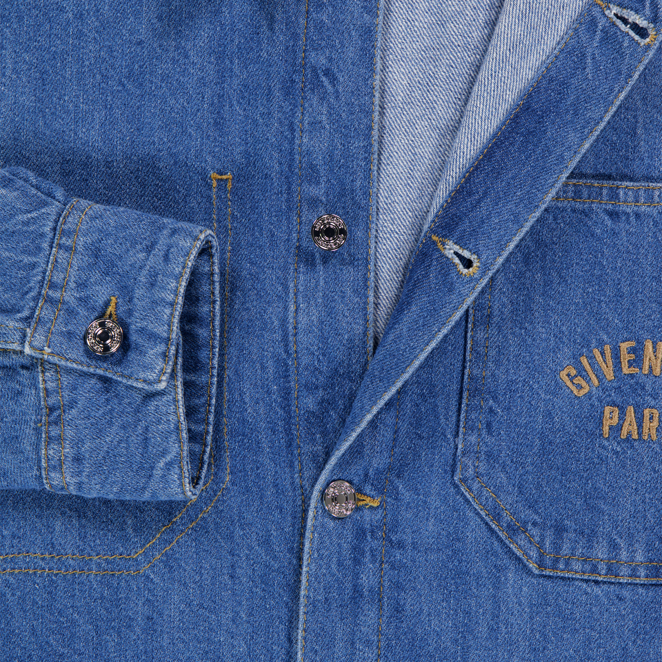 Givenchy Kids Boys Blouse In Blue