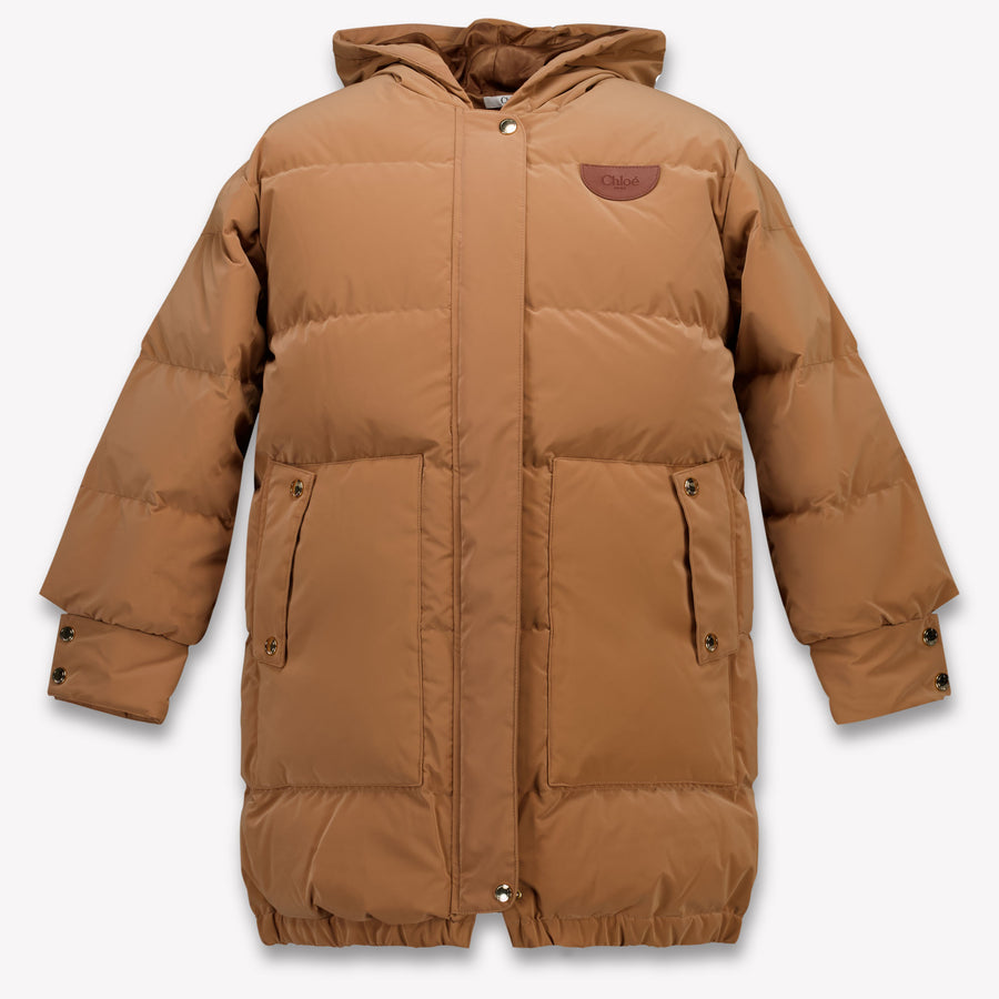 Chloe Kids Girls Jackets In Beige