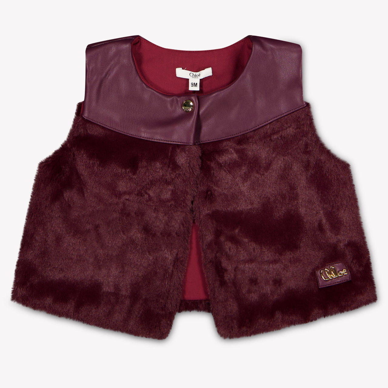 Chloe Baby Meisjes Bodywarmer In Bordeaux