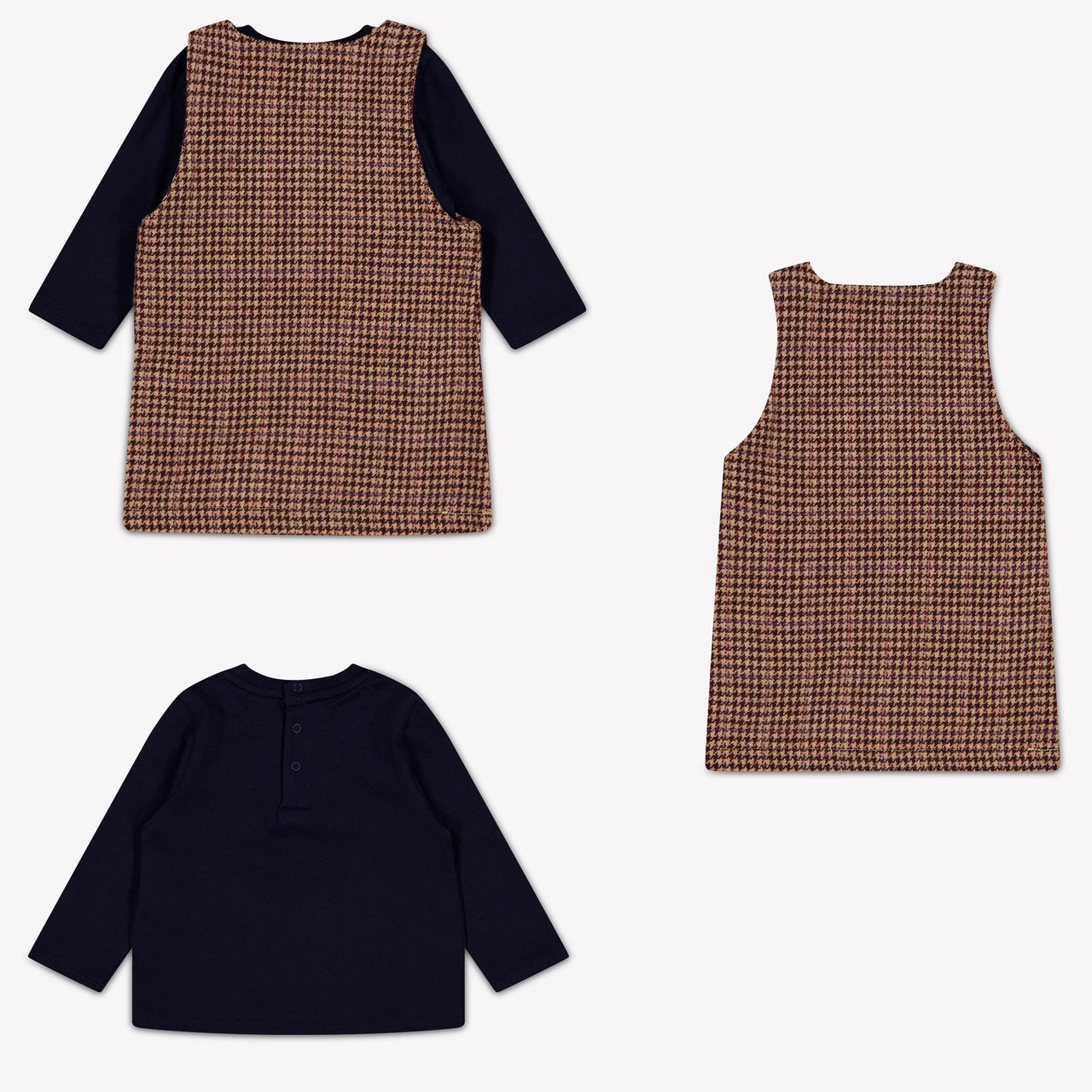Chloe Baby Meisjes Jurk In Bruin