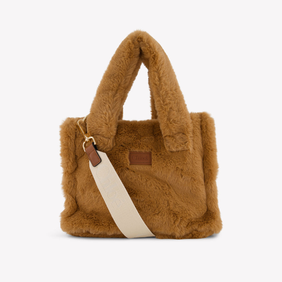Chloe Kids Girls Bag In Beige