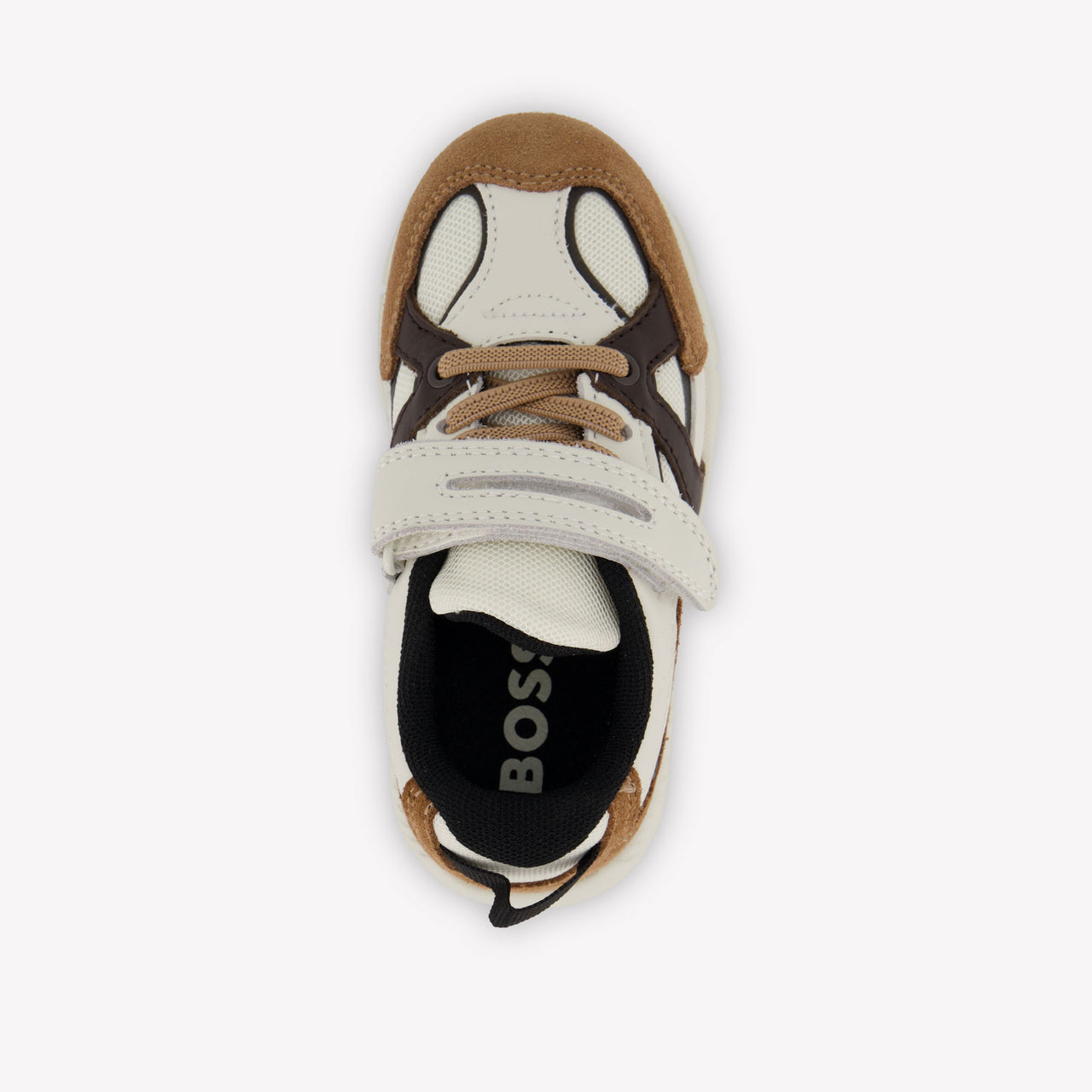 Boss Boys Sneakers In Beige