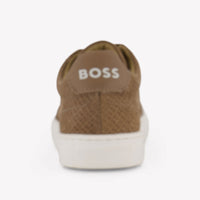 Boss Boys Sneakers In Beige