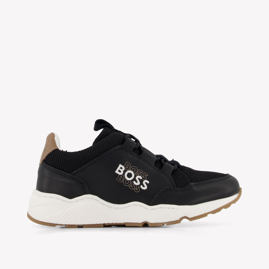 Boss Boys Sneakers In Black