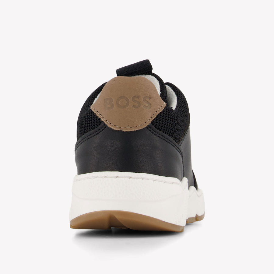 Boss Boys Sneakers In Black