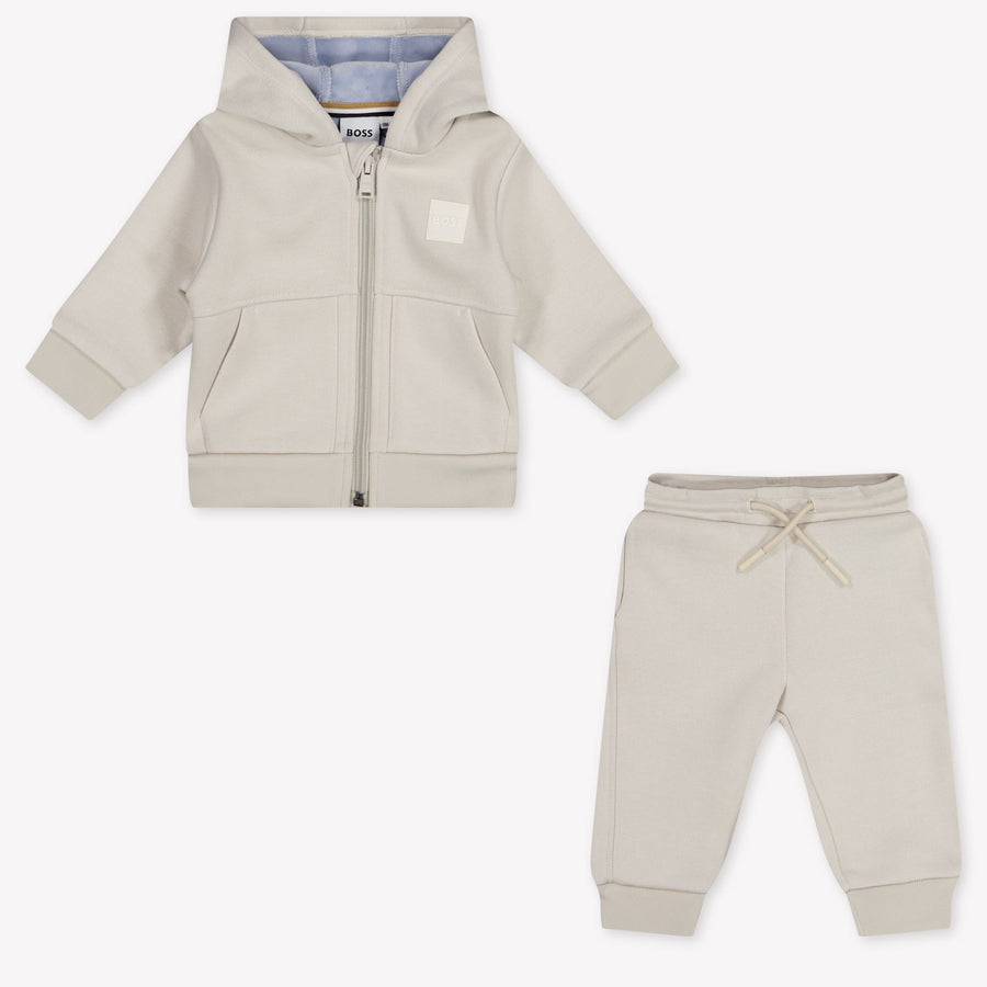 Boss Baby Boys Jogging suit In Light Beige