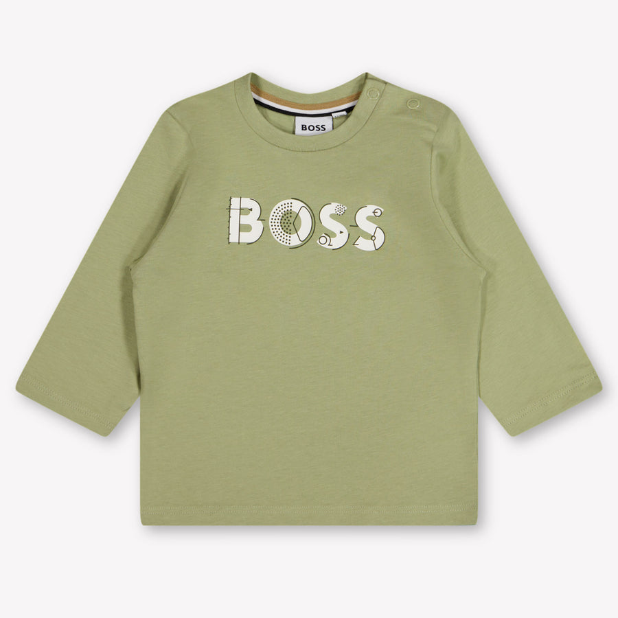 Boss Baby Boys T-Shirt In Light Green