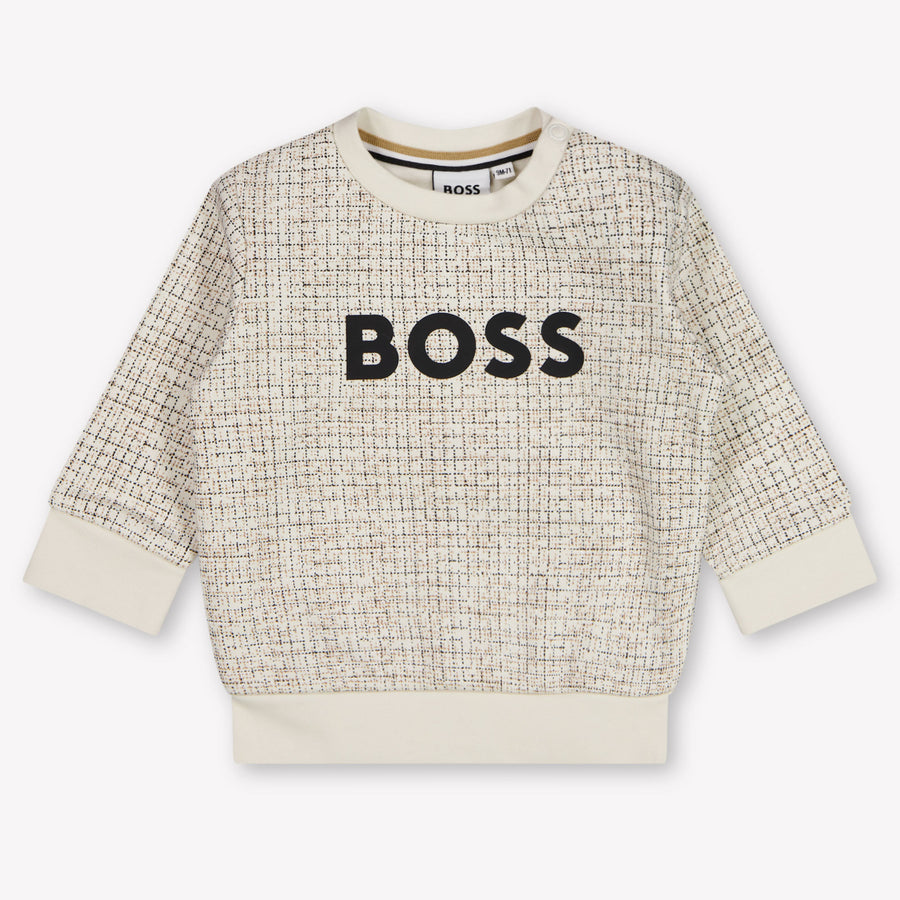 Boss Baby Jongens Trui In Off White