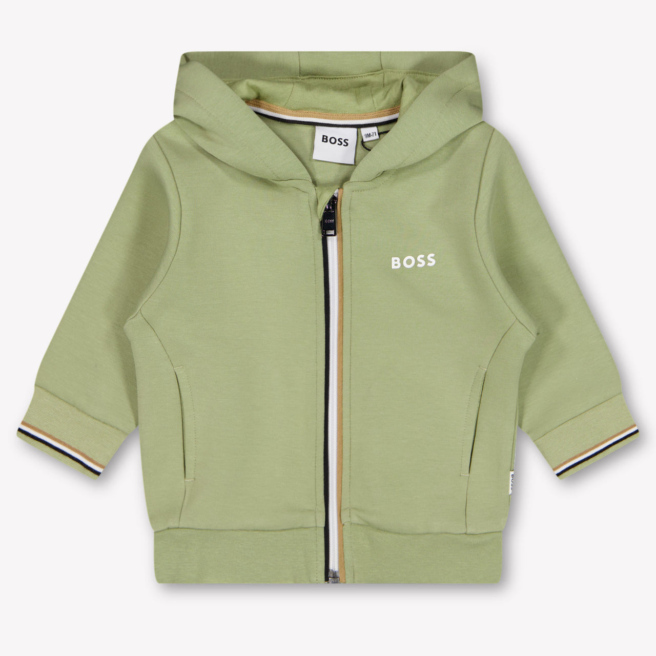 Boss Baby Boys Cardigan In Light Green