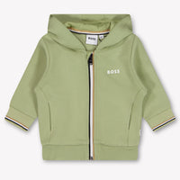 Boss Baby Boys Cardigan In Light Green