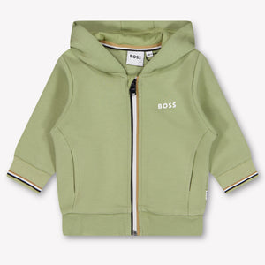 Boss Baby Boys Cardigan In Light Green