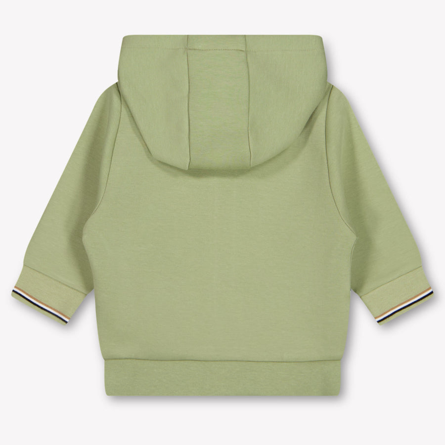 Boss Baby Boys Cardigan In Light Green