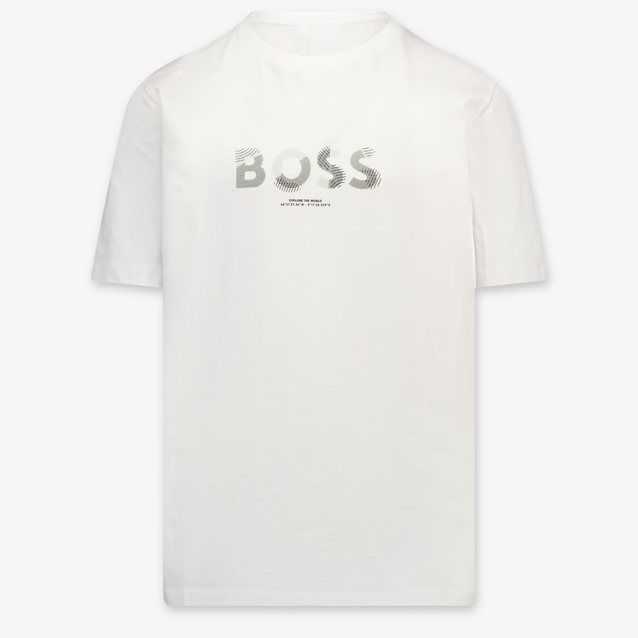 Boss Kinder Jongens T-Shirt In Wit