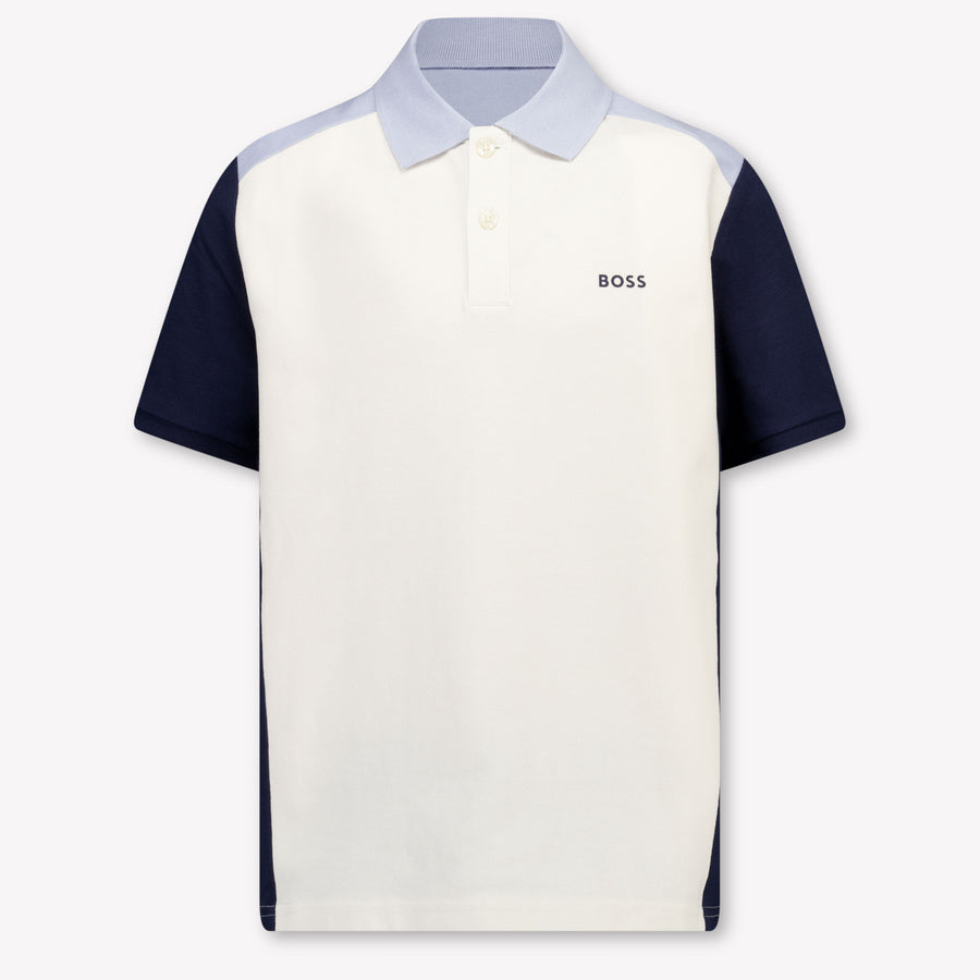 Boss Kinder Jongens Polo In Off White