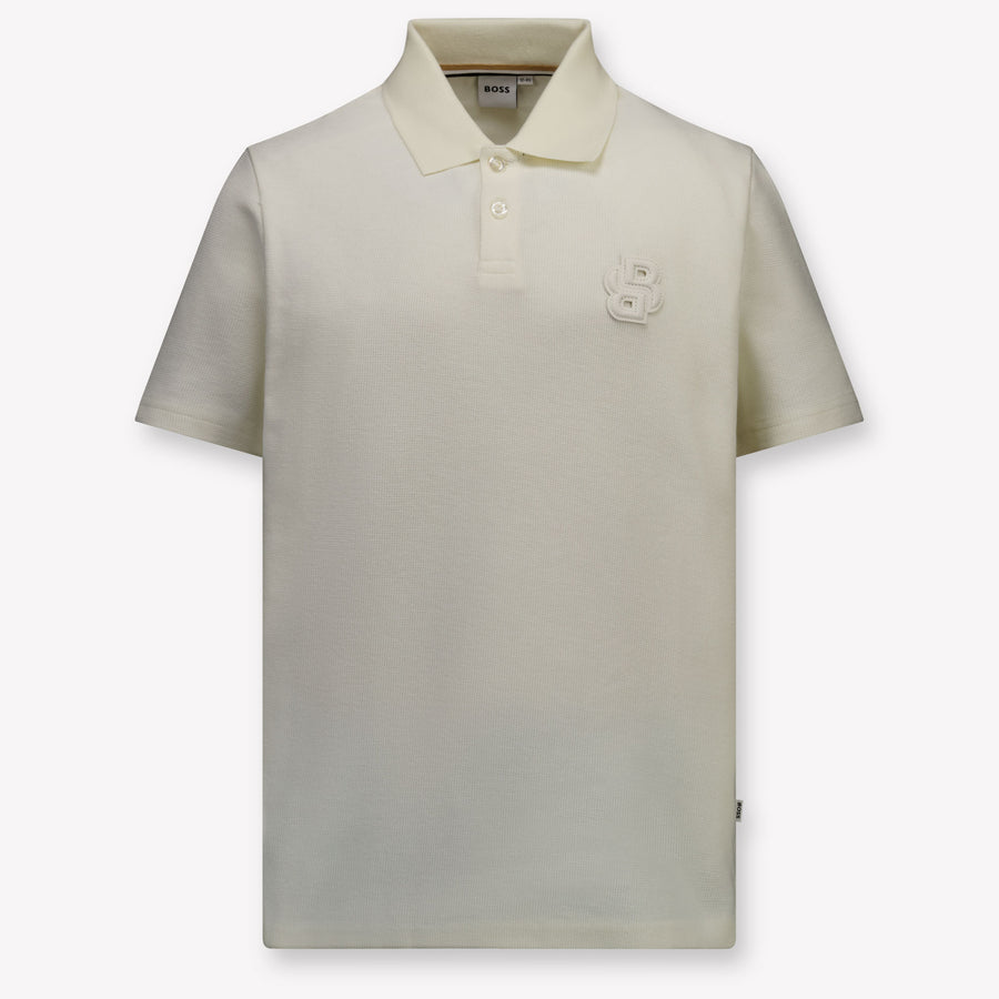 Boss Kinder Jongens Polo In Off White
