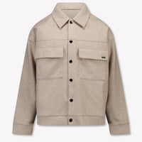 Boss Kids Boys Cardigan In Beige