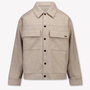 Boss Kids Boys Cardigan In Beige