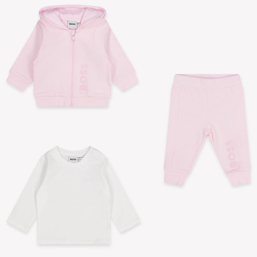 Boss Baby Meisjes Joggingpak In Licht Roze