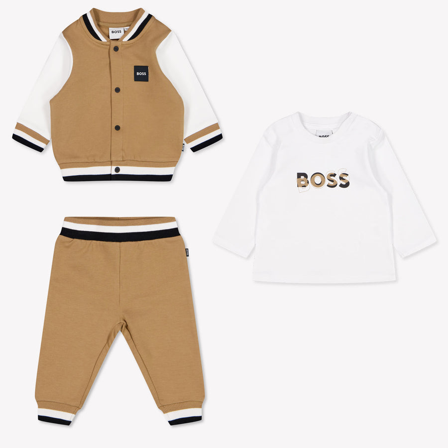 Boss Baby Jongens Joggingpak In Camel